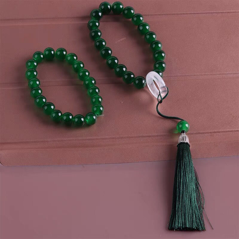 핸드 헬드 에메랄드 그린 2 장