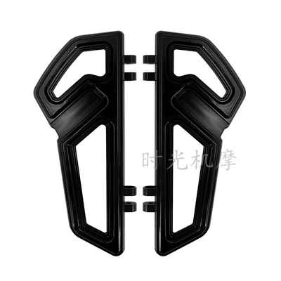 Suitable for Harley Soft-tail Fat Boy Heirator Big Glider Street Road King CVO Road Front and Rear Pedals Large Pedals (Motorcycle pedals) - front-pedal-black