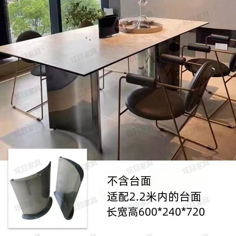 家庭用ステンレステーブル脚スタンド大理石角テーブル脚ベース軽贅沢高級岩板贅沢石テーブル脚|undefined