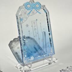 新型雪花シリーズins風3インチカード立牌アクリルフォトフレーム装飾立牌テーブル装飾谷美