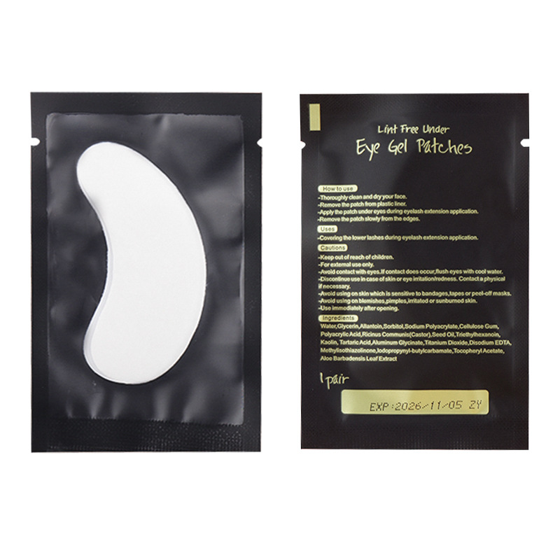 No tejido de hidrogel de colágeno Injerto de pestañas parche en el ojo de plantación de pestañas párpado inferior Etiqueta de aislamiento Junta