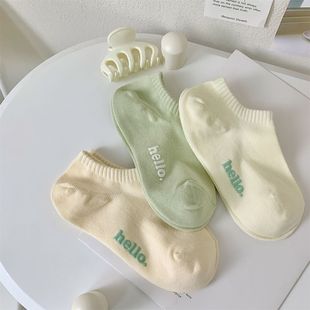 Socks Women's Boat socks summer thin low-cut non-slip non-slip heel socks ins All-match socks women's deodorant sweat-absorbent socks