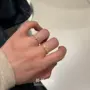 独特百搭拉丝钻石对戒
