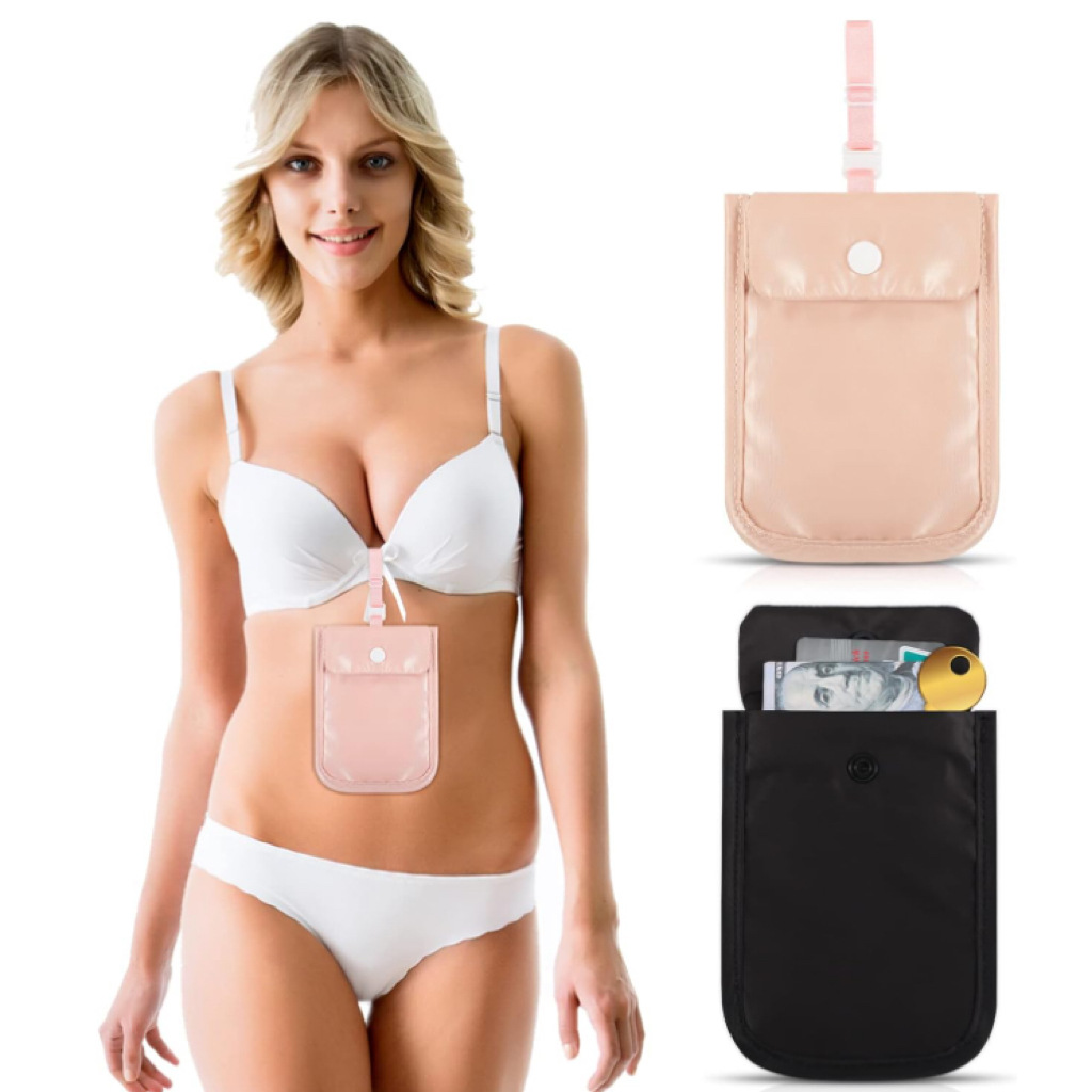 2 piezas spot al por mayor ropa interior de algodón monedero tarjeta bancaria bolsa de almacenamiento ropa interior antirrobo invisible ultrafina tarjeta pequeña