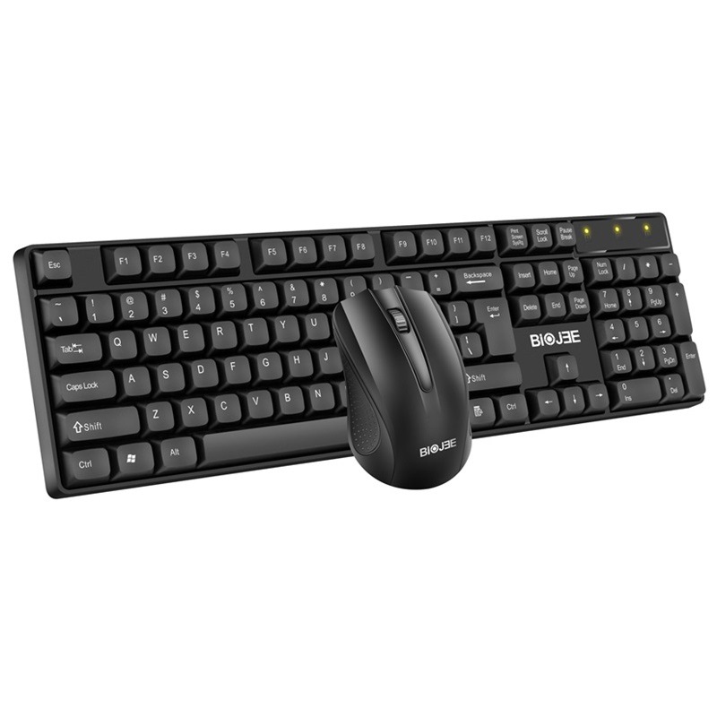Baiji W100 Wireless Keyboard and Mouse Set Desktop Notebook Business Office 2.4g Keyboard and Mouse Set