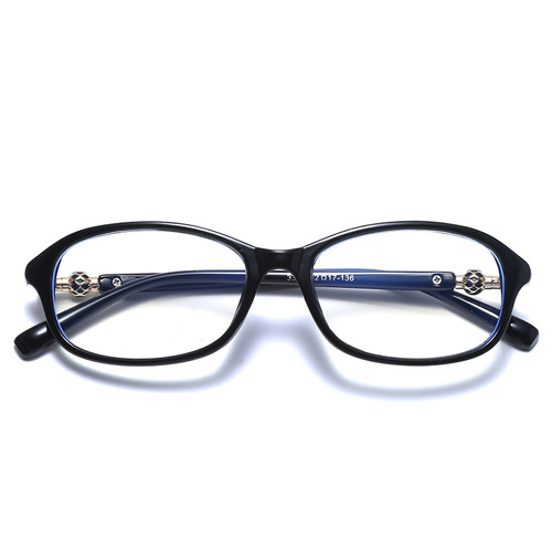 Korean Version  New High-Definition Blue Light Blocking Fashionable Women's Retro Glasses Direct Manufacturer Supply Wholesale