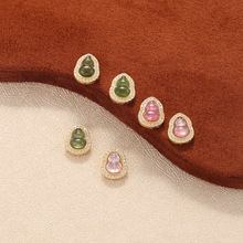 S925���y�Ƕ�ʯ�̭t���J����ˮ��diy�ִ���ɢ��������T11