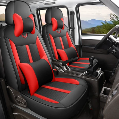 Wuling Rongguang New Card Small Card Special Seat Cover Double Row Single Row Fully Enclosed Small Truck Four Seasons Leather Car Cushion