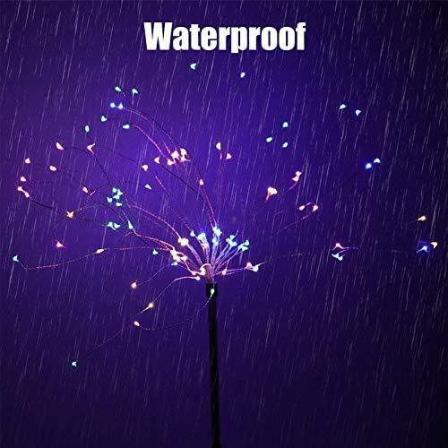 8模式LED铜线蒲公英灯太阳能地插烟花灯爆炸星灯草坪灯庭院装饰灯