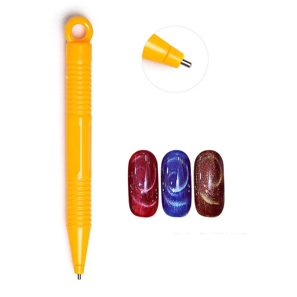 Un bolígrafo magnético amarillo