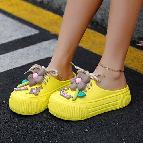 Mary Jane Croc Shoes for Women: Adorable, Step-On Style, Versatile Ins-Inspired Design, Non-Slip & Odor-Proof, Thick-Soled, Closed-Toe Slippers Perfect for Students