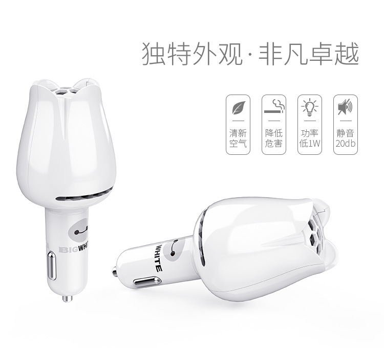 ZEILO cross-border high-end intelligent negative ion car air purifier atmosphere lamp to remove smoke and dust sterilization to remove smell