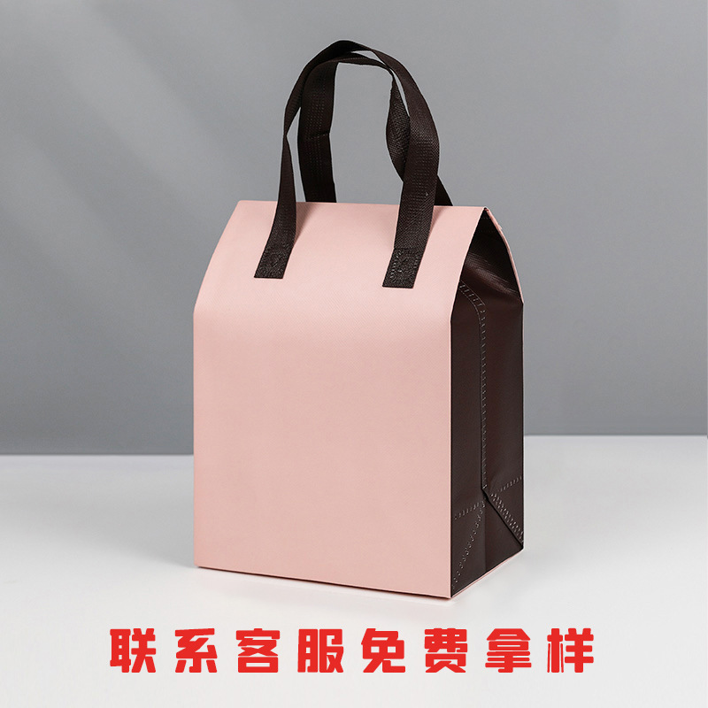 Bolsa de preservación de calor para pastel especial para llevar bolsa de mano no tejida gruesa desechable para barbacoa langosta bolsa de embalaje