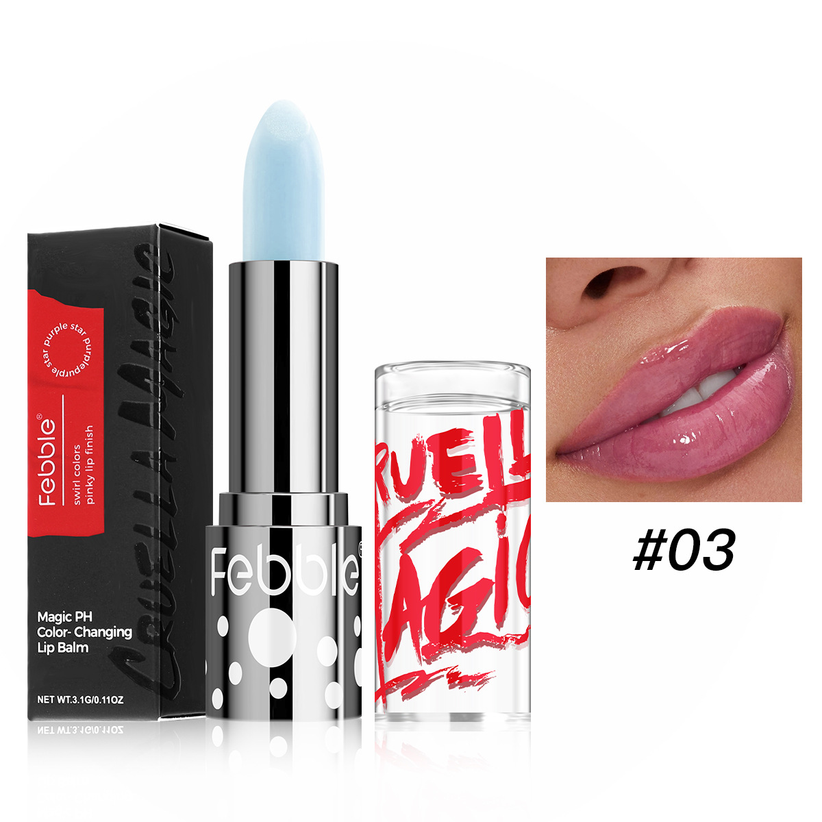 Febble brillo de labios transfronterizo lápiz labial hidratante mate duradero antiadherente al por mayor lápiz labial que cambia de color FBC052