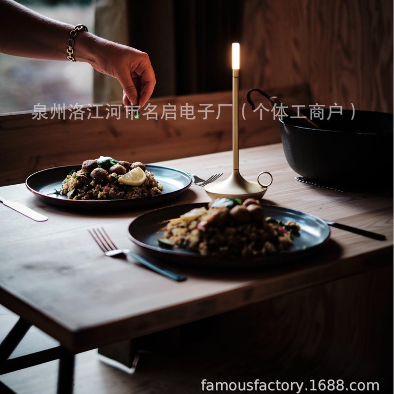 跨境LED触控台灯室内充电照明露营灯高级氛围感酒吧桌面装饰摆件|undefined