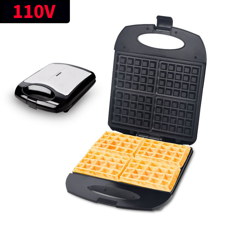 110V UE Waffle Maker multifuncional para el hogar, tostadora, tostadora, máquina de desayuno