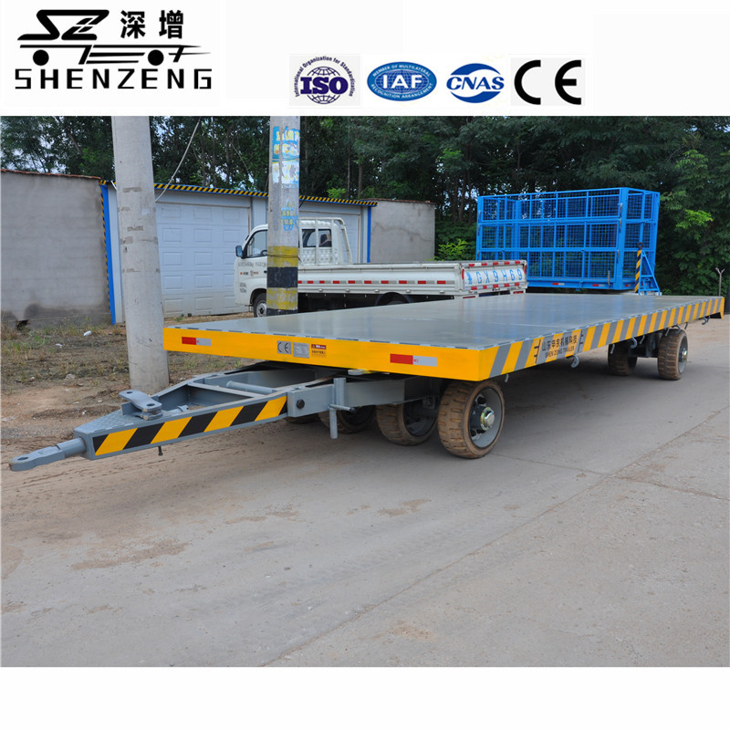 30吨平板拖车 牵引式平板拖车重型 厂内中专运输全挂车牵引平板车