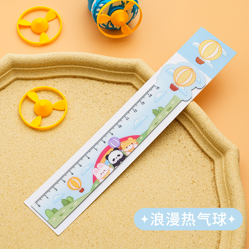 Regla recta regla multifuncional dibujos animados lindos estudiantes de primaria regla suave magnética jardín de infantes para niños regalo de premio