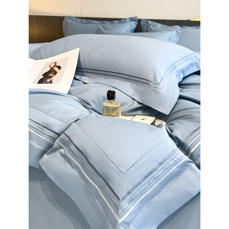 Luxury Pure Cotton Bedding Set For Hotel Style Comfort And Sleep_voghion.com