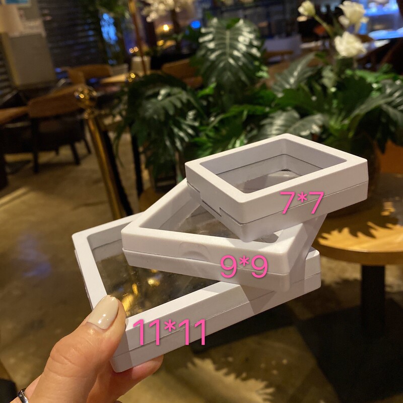 Exquisite Acrylic Rectangular Square Transparent Film Gift Box Necklace Jewelry Bow Trendy Wholesale Jewelry