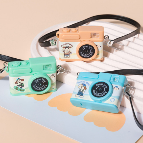 飞行员卡通狗毛绒玩偶公仔发光发声迷你娃用相机娃衣挂件配饰配件