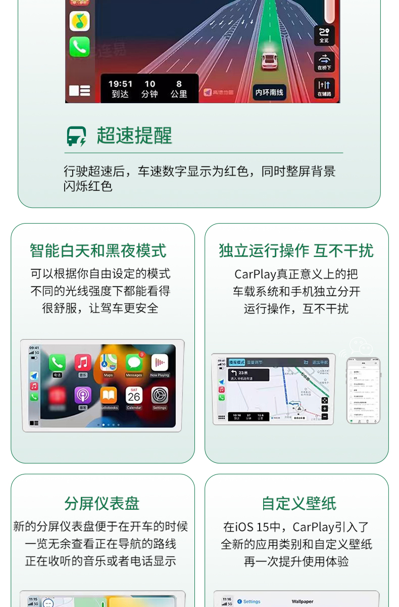 Hongqi Wireless Carplay Box Hs3/5/7/H5/6/Eqm5 Car-Machine Interconnection Modification and Upgrade Module