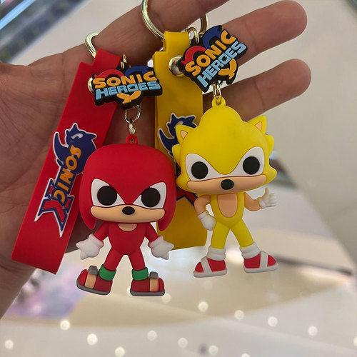 New Sonic Mouse Keychain Car Cartoon Cute Couple Bag Pendant Small Gift Key Wholesale