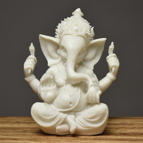 Home Decor Creative Gift Sandstone Buddha Sculpture Craft Wholesale 14375 Indian Ganesha Resin Figurine