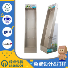 挂钩纸展示架定制costco沃尔玛卖场瓦楞纸货架多层数据线分格展架