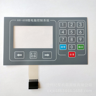 Key Membrane Switch Silver Paste Raised Key Panel Conductive Cable Pc Film Controller