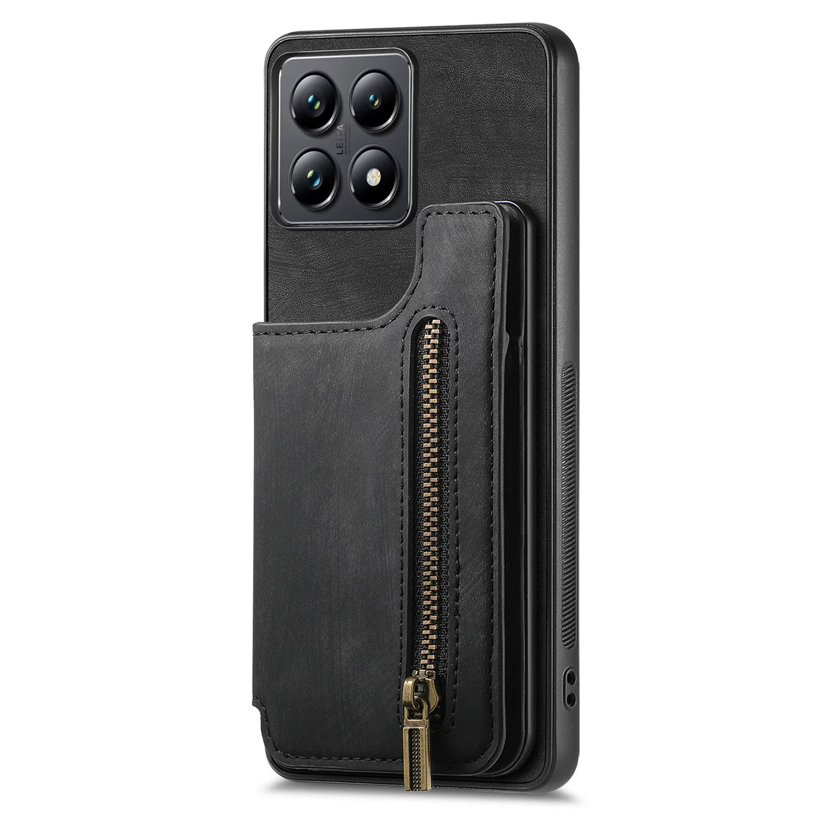 Совместимый чехол-кошелек с молнией в ретро-стиле для Xiaomi 14T, Poco F7 / Poco X7 Pro, задняя крышка для карт и телефона