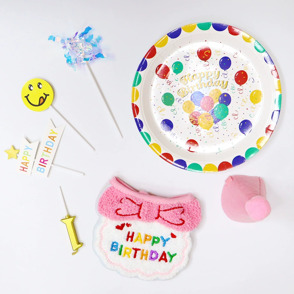 Домашние животные шарфы на день рождения атмосфера слот полотенце буквы милый кот нагрудник собачий нагрудник день рождения шапка плагин аксессуары