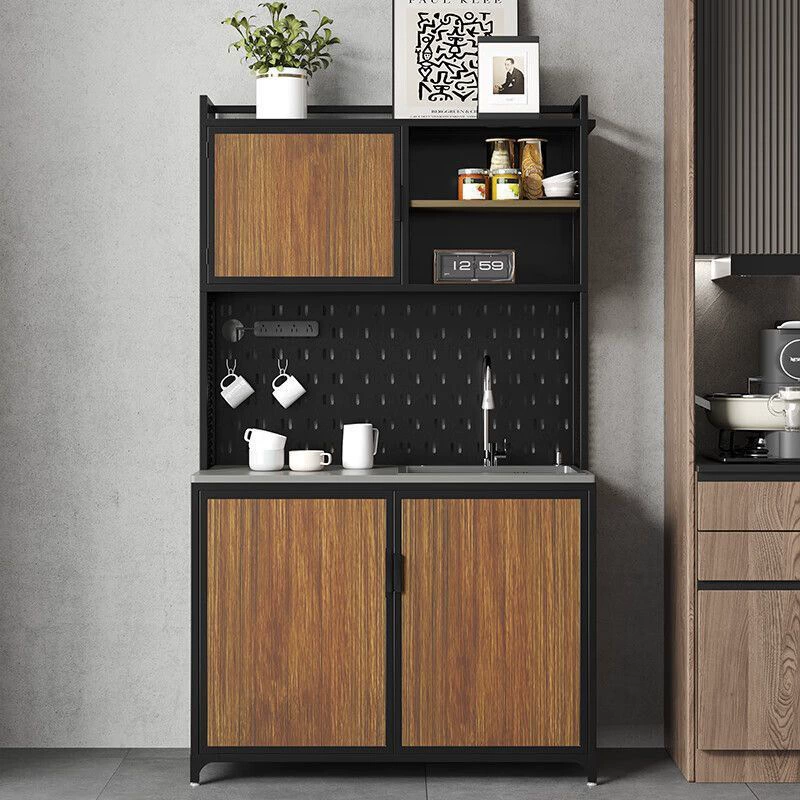 OIMG чайный шкаф в индустриальном стиле, многофункциональный буфет, умывальник, шкаф для умывальника, комбинированный шкаф для хранения