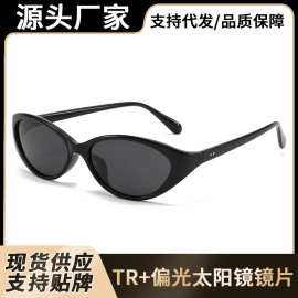 新款tr欧美风偏光太阳镜网红街拍墨镜小框复古猫眼太阳眼镜65051