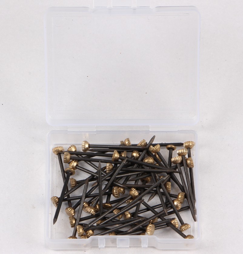 100 unids negro foto marco clavo de alta calidad cobre cabeza clavo a través del corazón cobre tapa uñas Amazon suministro