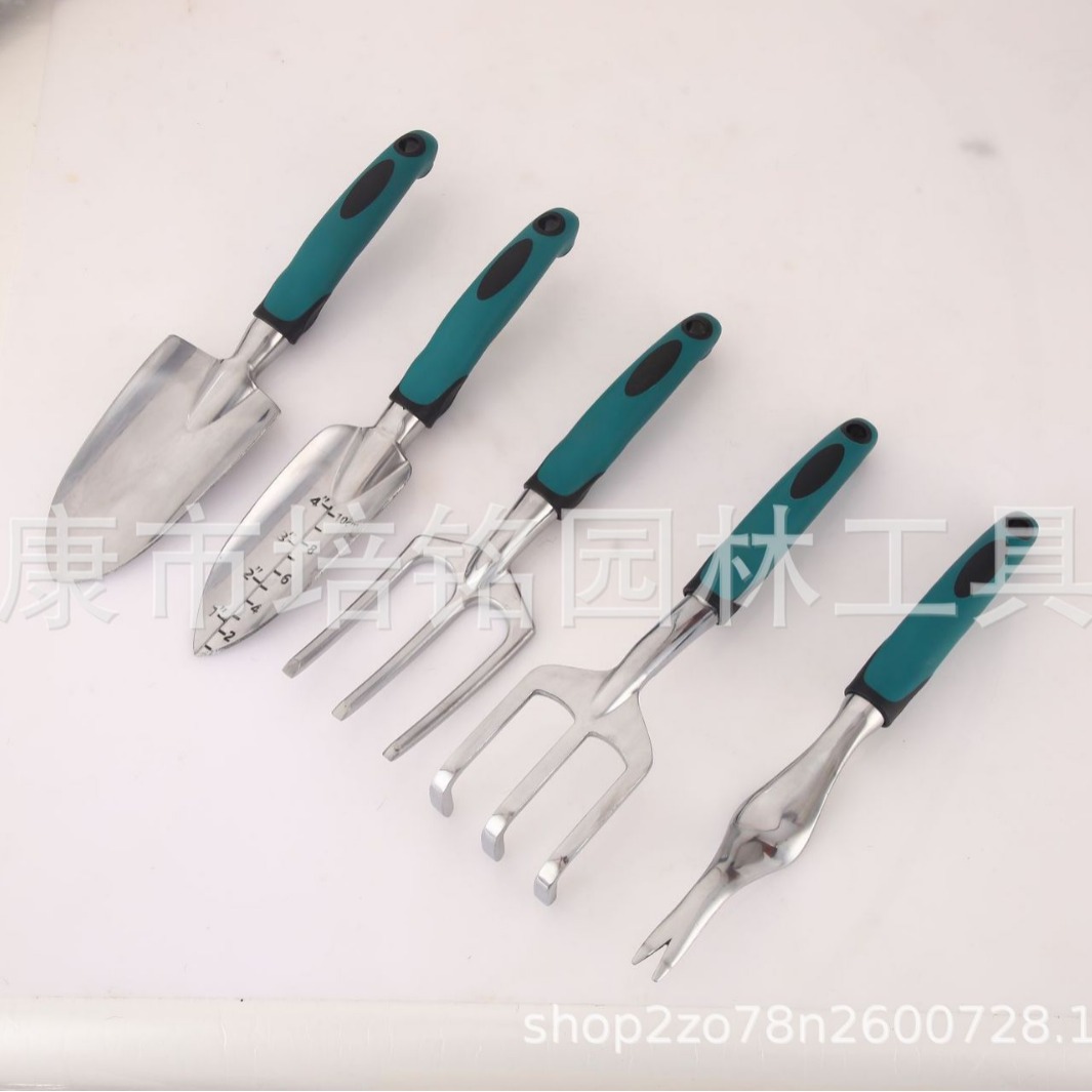 Fábrica directa transfronteriza Amazon aluminio jardinería conjunto de jardinería 5 piezas conjunto