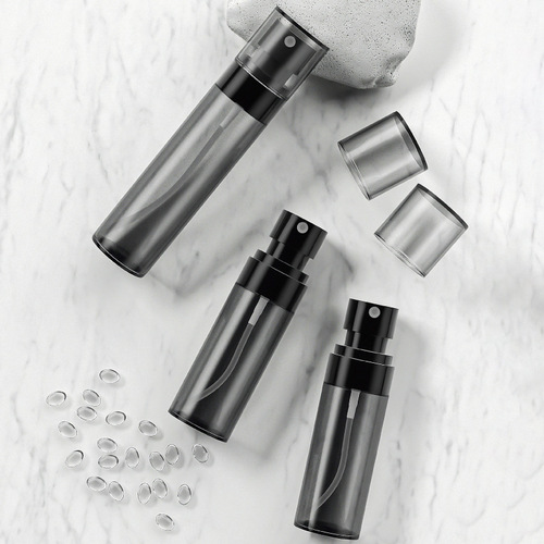 Alcohol spray bottle travel household disinfection small spray bottle black transparent plastic sub-bottle fine mist small spray bottle wholesale