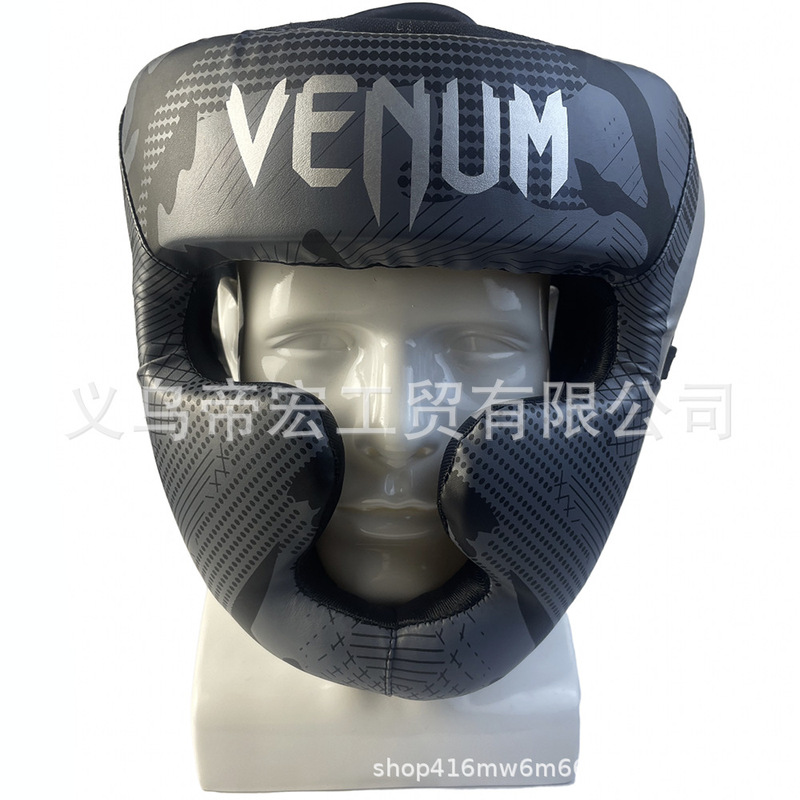 ボクシングヘルメット成人児童男女散打格闘頭泰拳格闘テコンドー帽子head gears|undefined