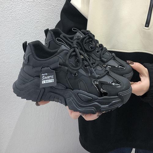 Old Dad Sneakers Women's Spring Student Versatile Sports Shoes Women's Casual Thick Sole Height Increasing Shoes
