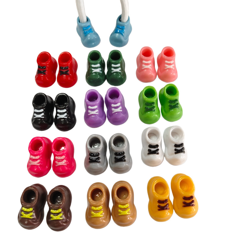 Manufacturer's Ready-Made Korean Style Resin Basketball Shoes DIY Small Shoes Creative Fur Ball Toy Accessories Clogs Matchinging