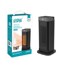 winningstar跨境触摸遥控塔式电热风机亚马逊热销暖风机取暖器