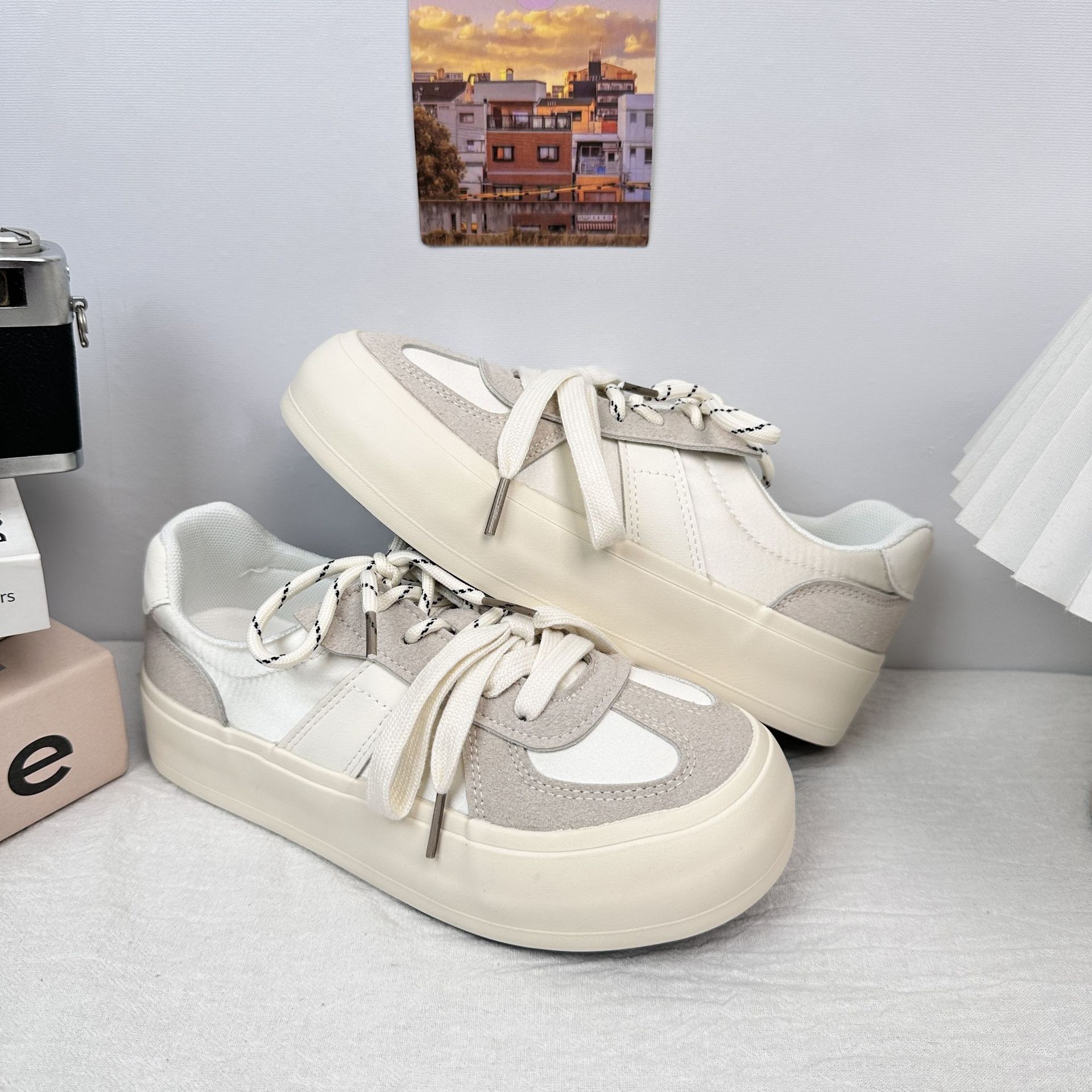 6651 Zapatos casuales de plataforma cómodos de moda de todo fósforo 2025 primavera nuevos zapatos de entrenamiento alemanes simples y transpirables zapatos de mujer image 7