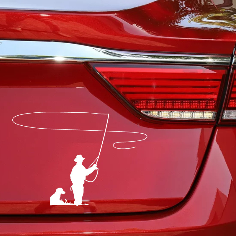 Auto uzlīme makšķerēšana dizains āra sportam un automašīnām_voghion.com