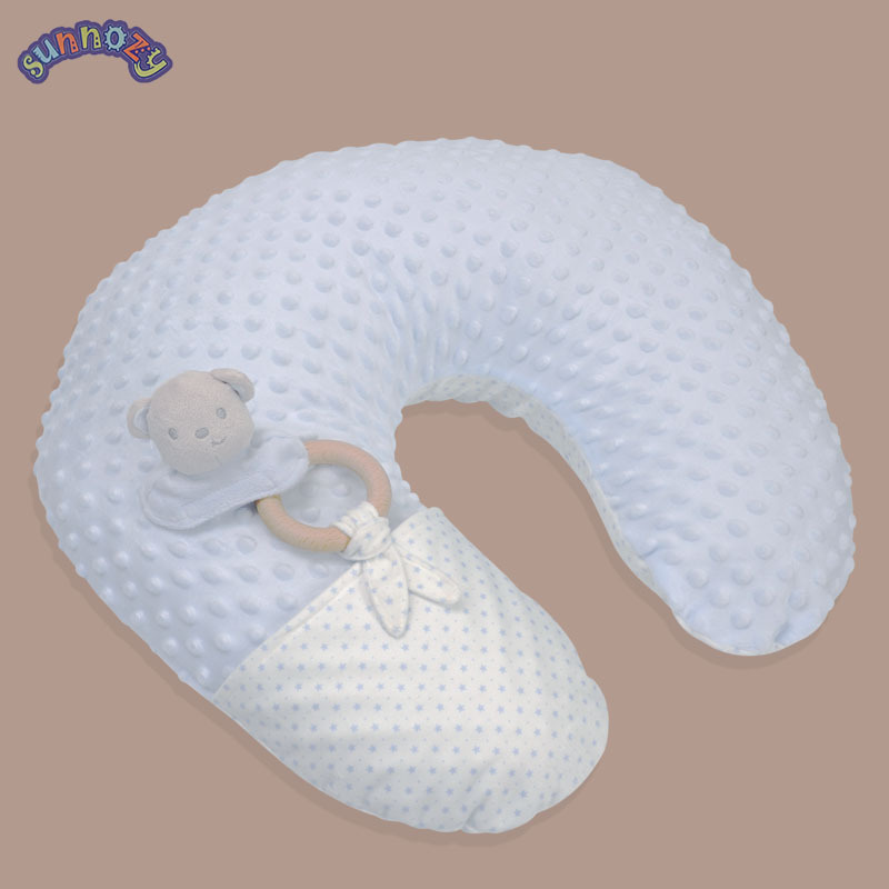 almohada de lactancia en forma de U, almohada de asiento para bebés con almohada multifuncional para embarazadas y anti-vomitación de leche image 3