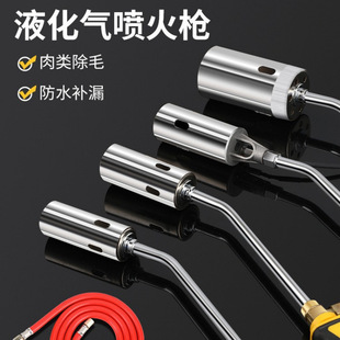Deli gas natural gas gas liquefied gas spray gun household burning pigskin flame gun waterproof coiled material fire baking gun