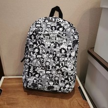 V@NS 万斯 人潮双肩包大容量旅行背包男女学生书包时尚休闲书包