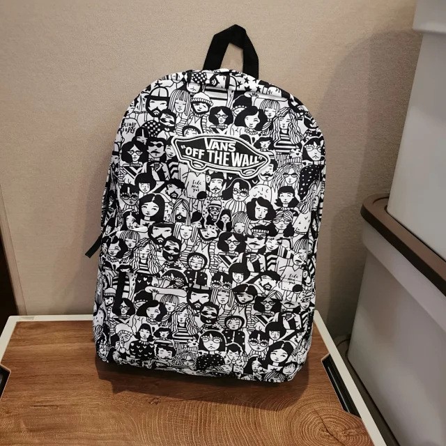 V@NS 万斯 人潮双肩包大容量旅行背包男女学生书包时尚休闲书包