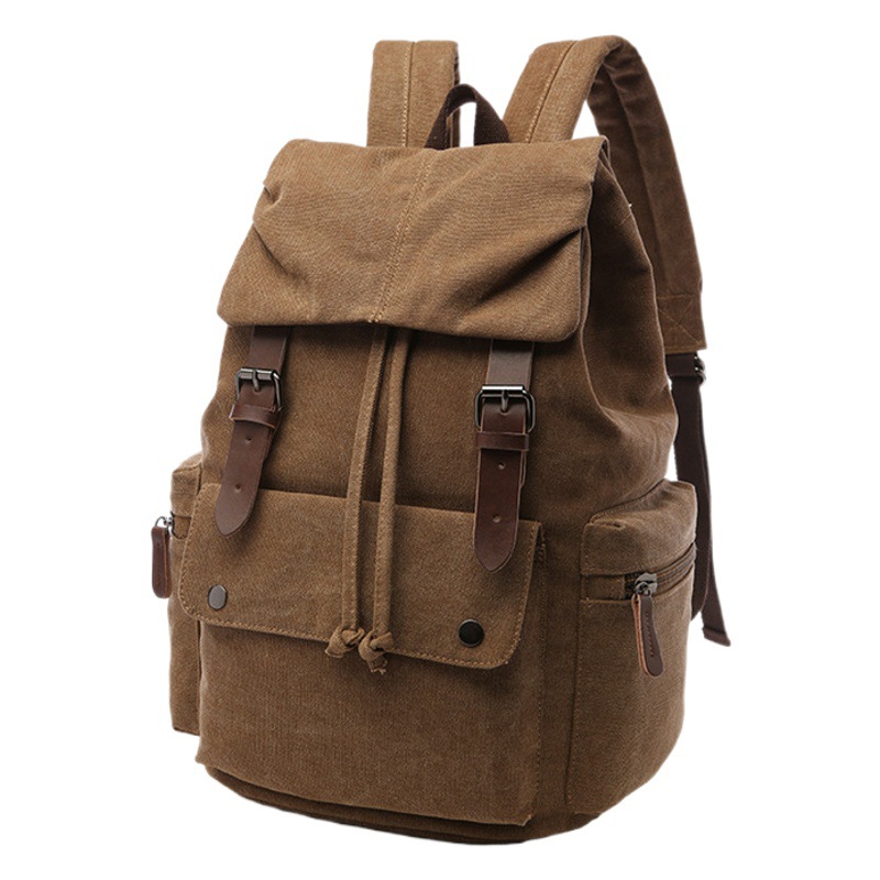Transfronterizo estilo coreano simple casual bolso de la computadora del estudiante de los hombres mochila portátil de moda fresca mochila de viaje mochila de lona