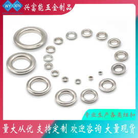 工厂直供现货金属纽扣圆边平面鸡眼扣 不锈钢气眼扣 鞋眼服饰辅料