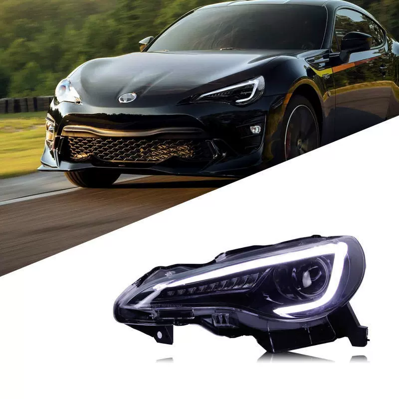 Applicable to Toyota GT86 headlight assembly modified LED daytime running light flowing to Subaru BRZ